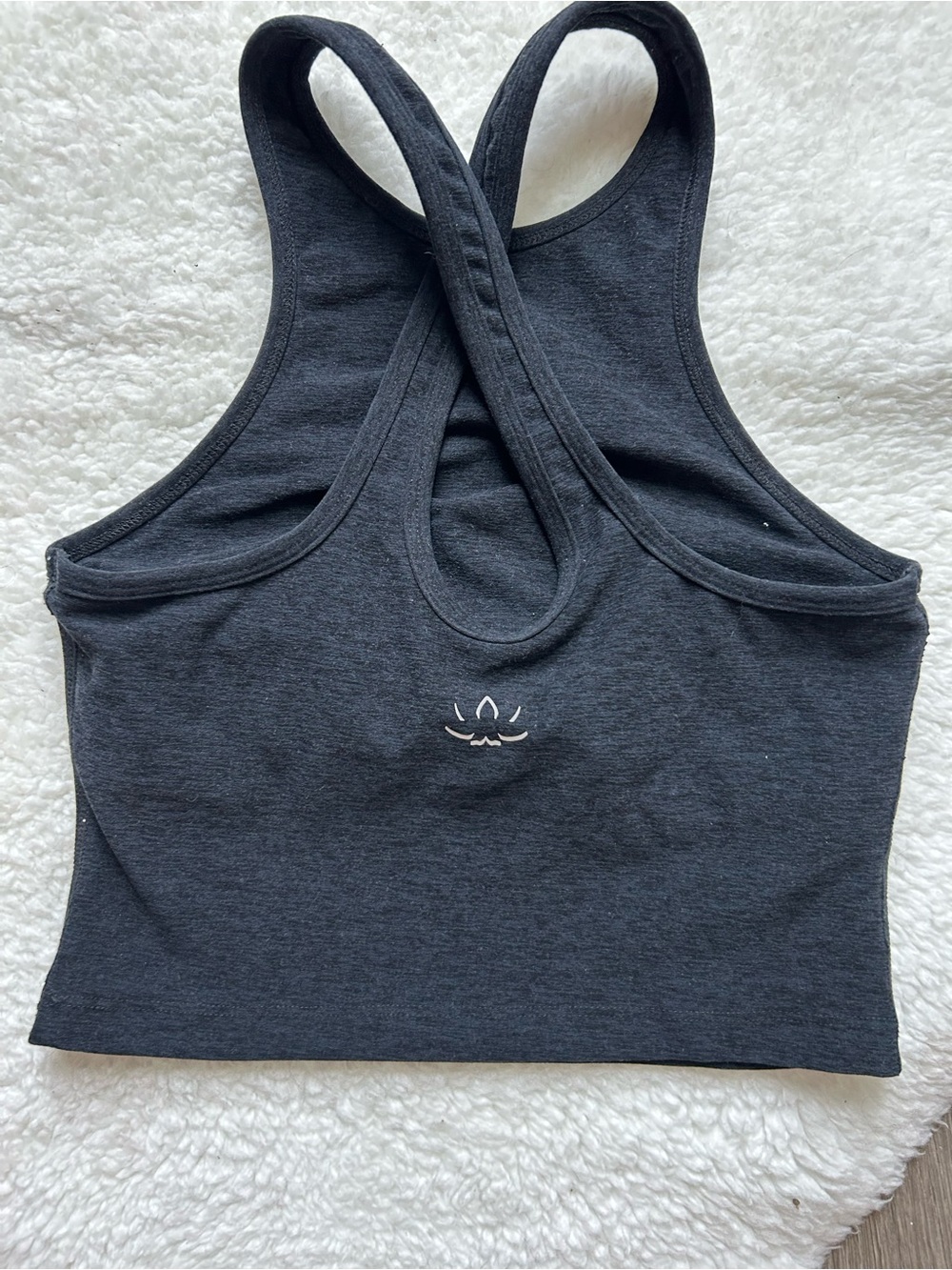 Beyond Yoga Black SpaceDye Racerback Sports Bra - Picture 4 of 5